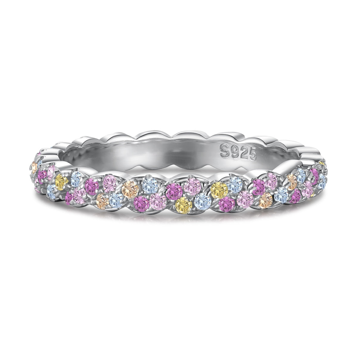 [CharmAmor]Dainty Ebullient Round Cut Daily Ring