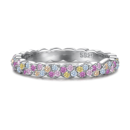 [CharmAmor]Dainty Ebullient Round Cut Daily Ring