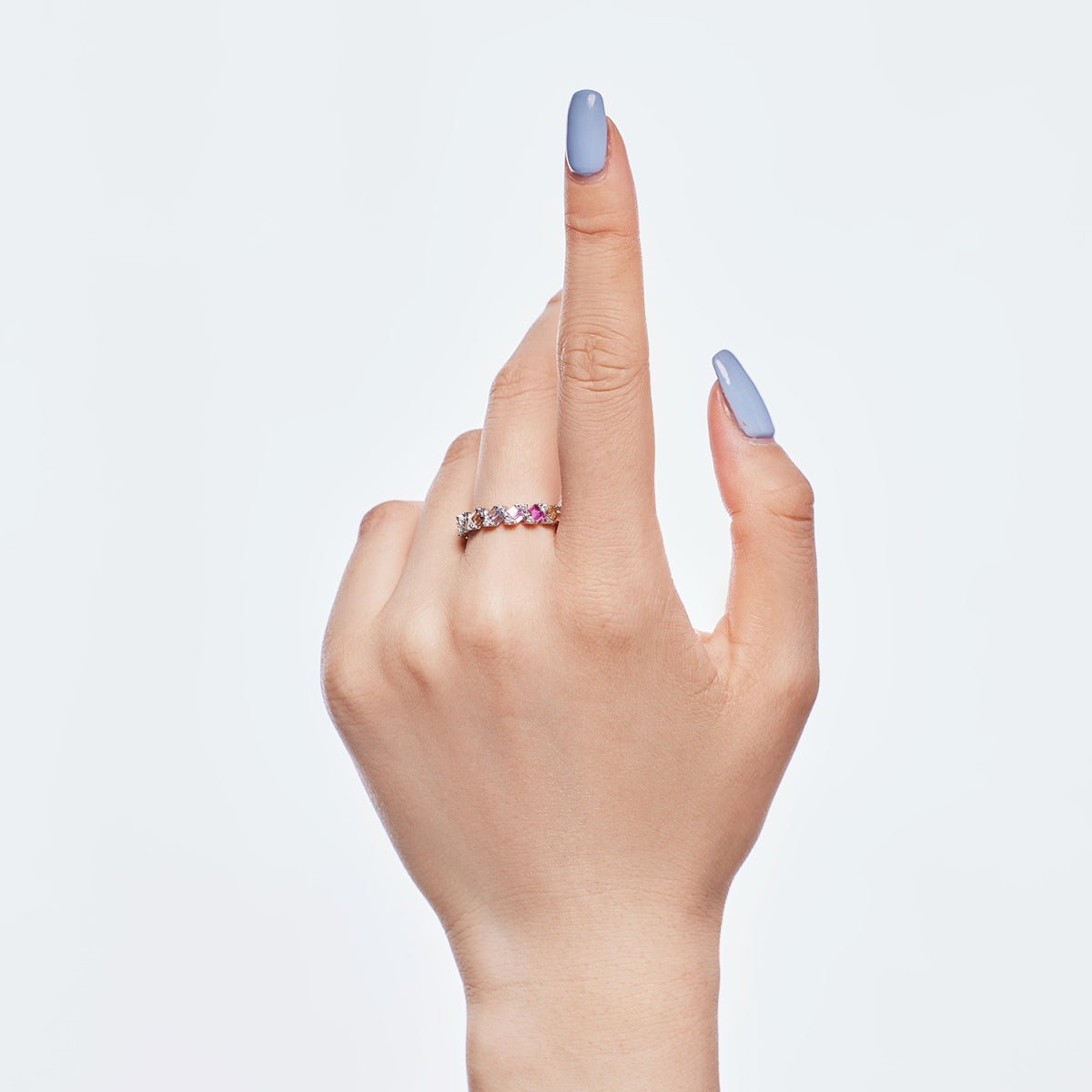 [CharmAmor]Delicate Vibrant Emerald Cut Daily Ring
