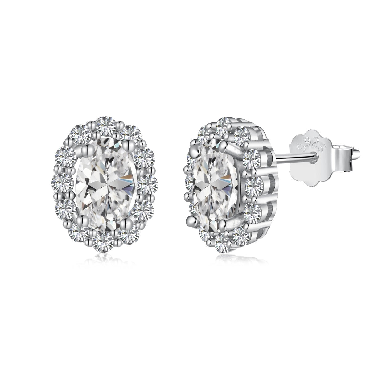 [CharmAmor]Delicate Unique Oval Cut Daily Earrings