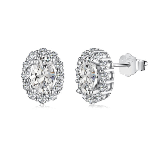 [CharmAmor]Delicate Unique Oval Cut Daily Earrings