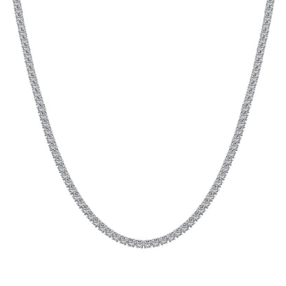 [CharmAmor]Delicate Round Shape Tennis Necklace