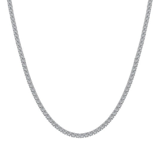 [CharmAmor]Delicate Round Shape Tennis Necklace