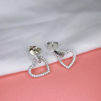 [CharmAmor]Dainty Heart Shape Earrings