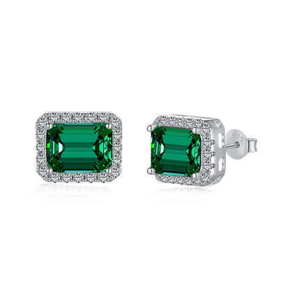 [CharmAmor]Luxurious Dainty Emerald Cut Banquet Earrings