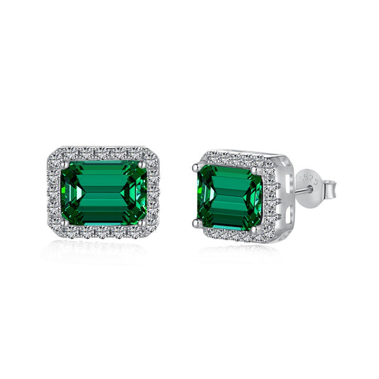 [CharmAmor]Luxurious Dainty Emerald Cut Banquet Earrings