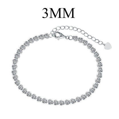 [CharmAmor]Ornate  Sparkling Round Cut Daily Bracelet