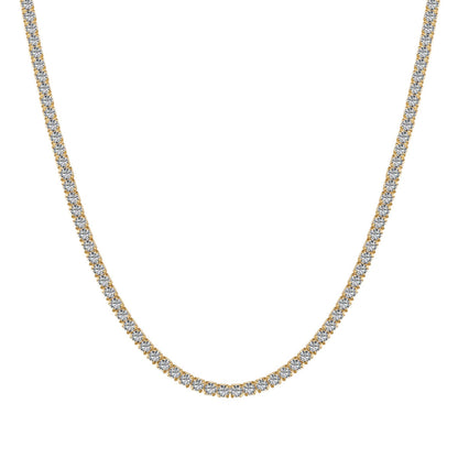 [CharmAmor]Delicate Round Shape Tennis Necklace