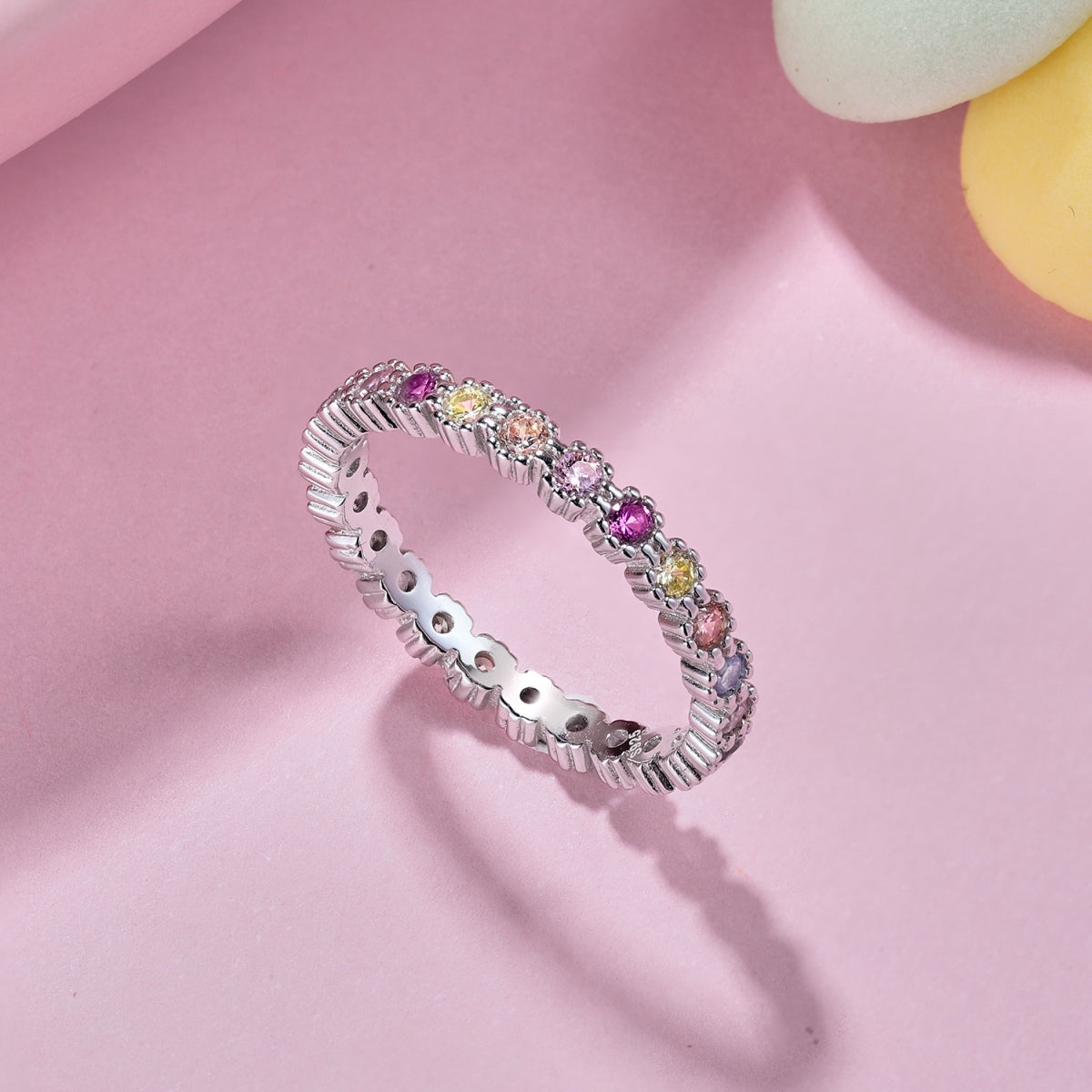 [CharmAmor]Exquisite Colorful Round Cut Party Ring