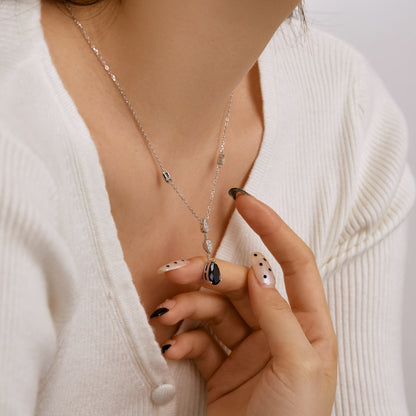 [CharmAmor]Dazzling Pear Cut Necklace