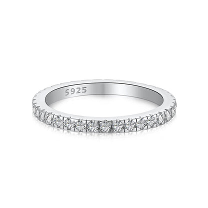 [CharmAmor]Delicate Sparkling Round Cut Daily Ring