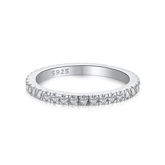 [CharmAmor]Delicate Sparkling Round Cut Daily Ring