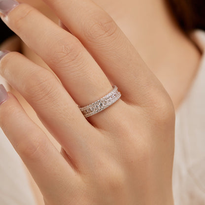 [CharmAmor]Delicate Colorful Round Cut Daily Ring