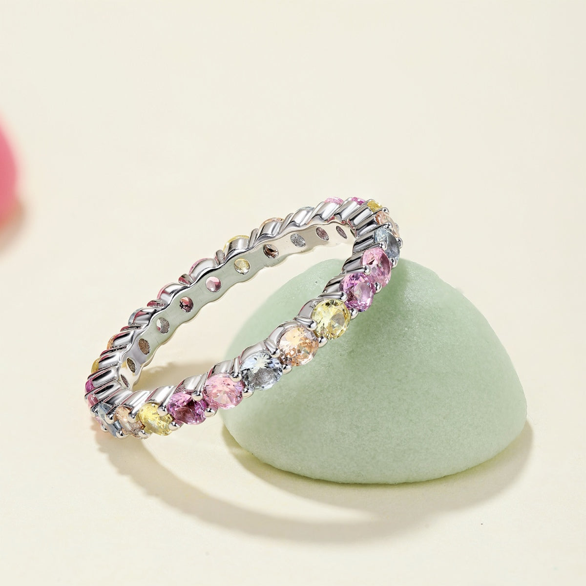 [CharmAmor]Dazzling Resplendent Round Cut Party Ring