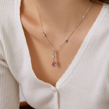 [CharmAmor]Dazzling Pear Cut Necklace