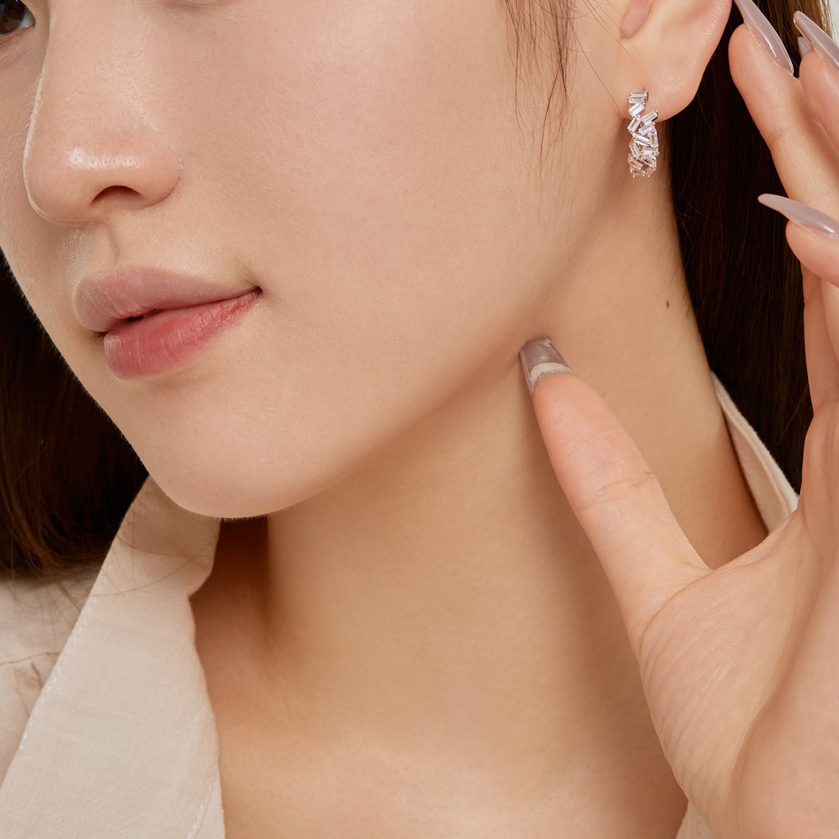 [CharmAmor]Dazzling Colorful Emerald Cut Daily Earrings