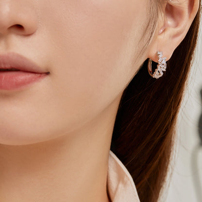 [CharmAmor]Dazzling Colorful Emerald Cut Daily Earrings