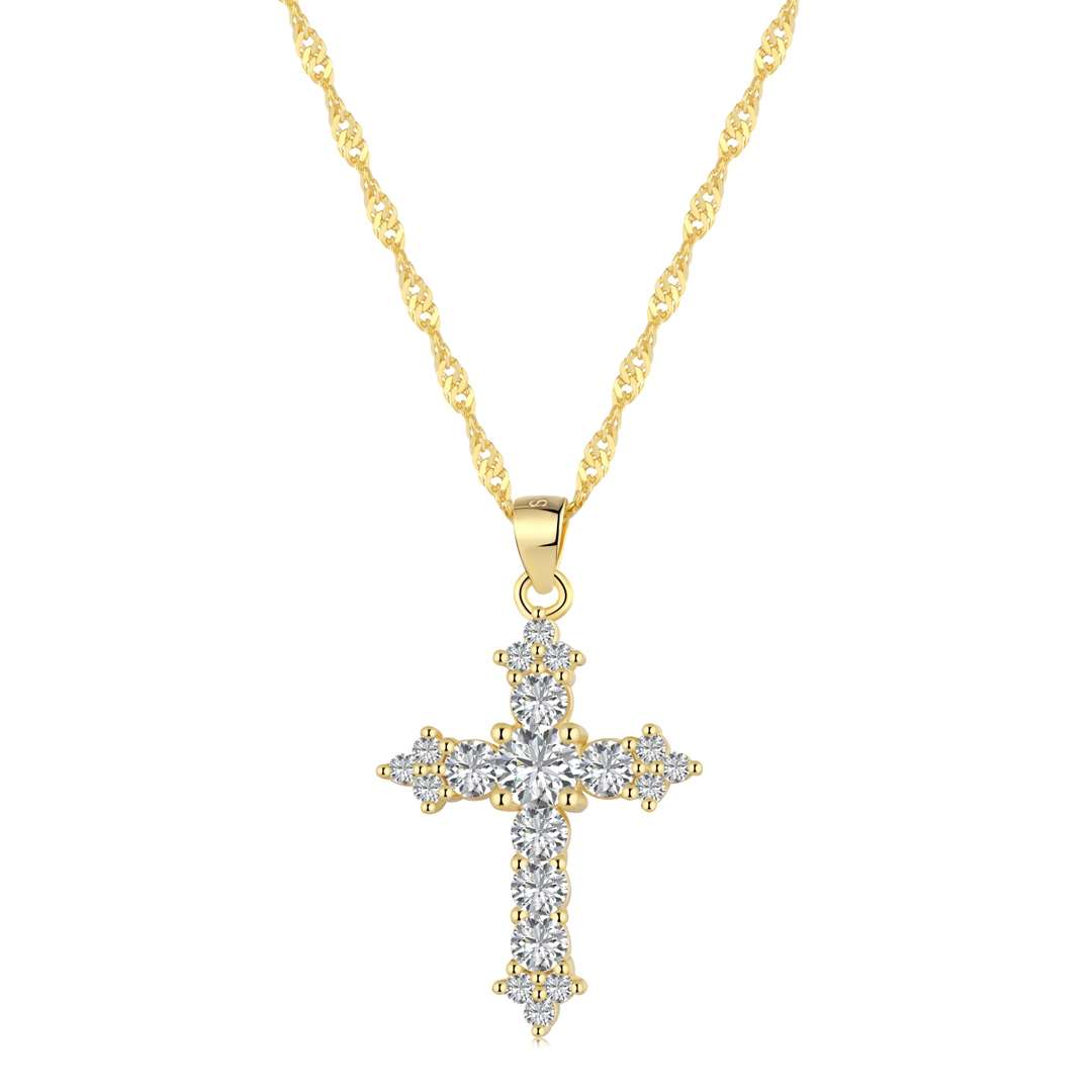 [CharmAmor]Delicate Cross Shape Necklace