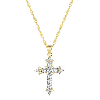 [CharmAmor]Delicate Cross Shape Necklace