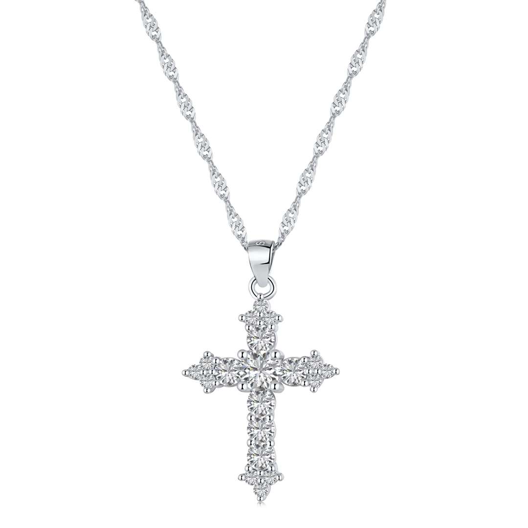 [CharmAmor]Delicate Cross Shape Necklace