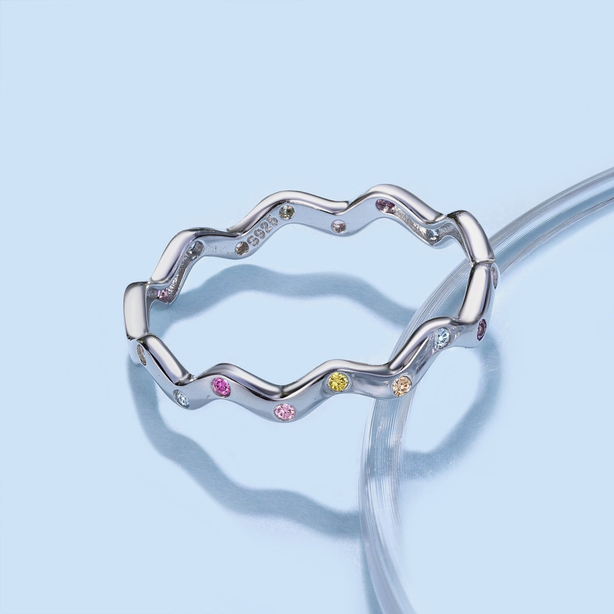 [CharmAmor]Ornate Vibrant Round Cut Daily Ring