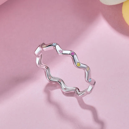 [CharmAmor]Ornate Vibrant Round Cut Daily Ring