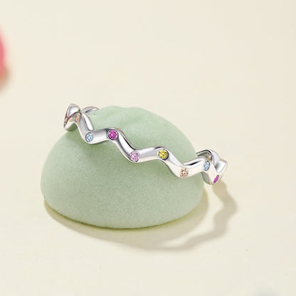 [CharmAmor]Ornate Vibrant Round Cut Daily Ring