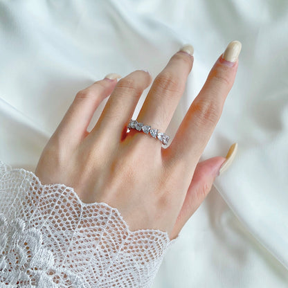 [CharmAmor]0.25 Carat Radiant Romance Heart Cut Lover Ring