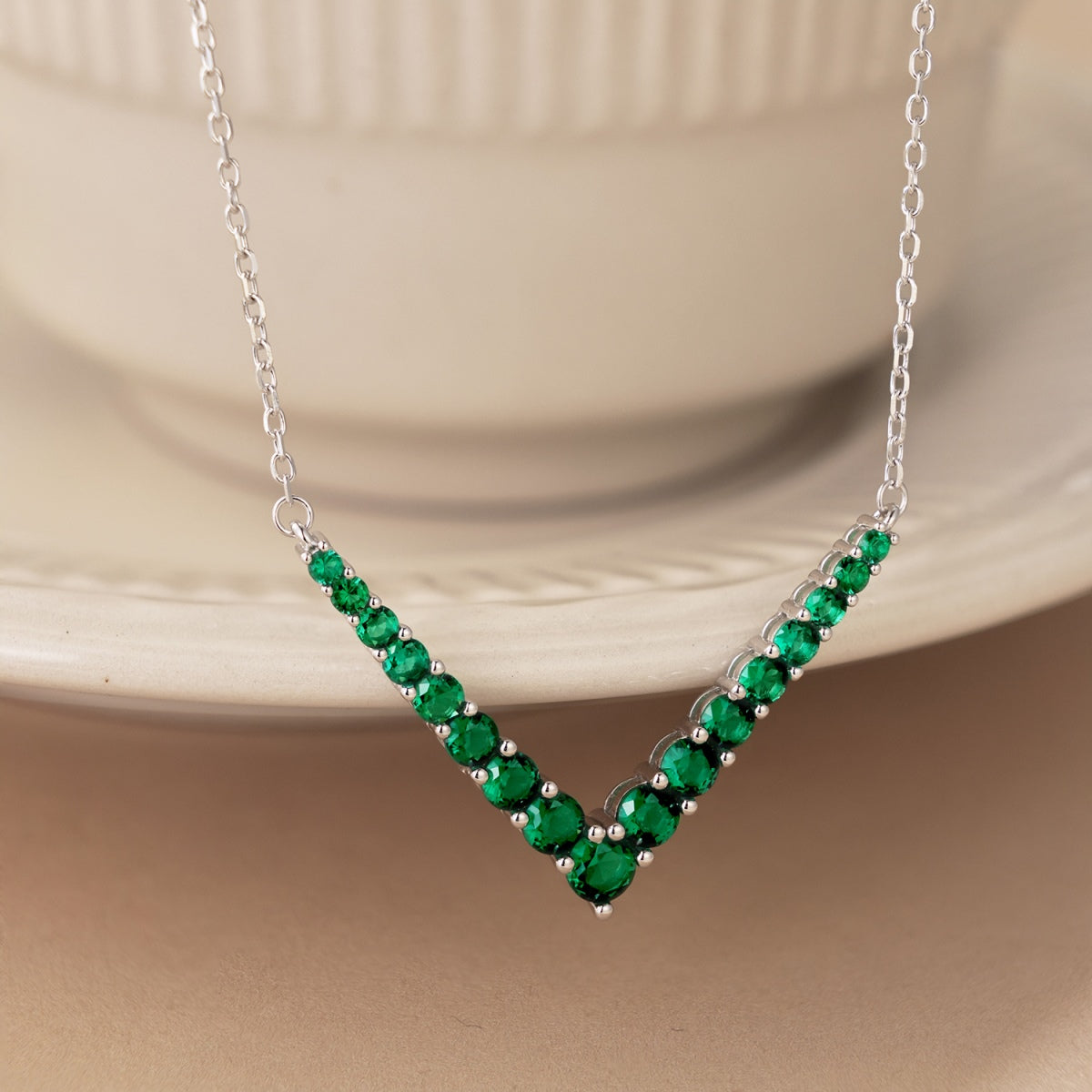 [CharmAmor]Ornate Round Cut Necklace