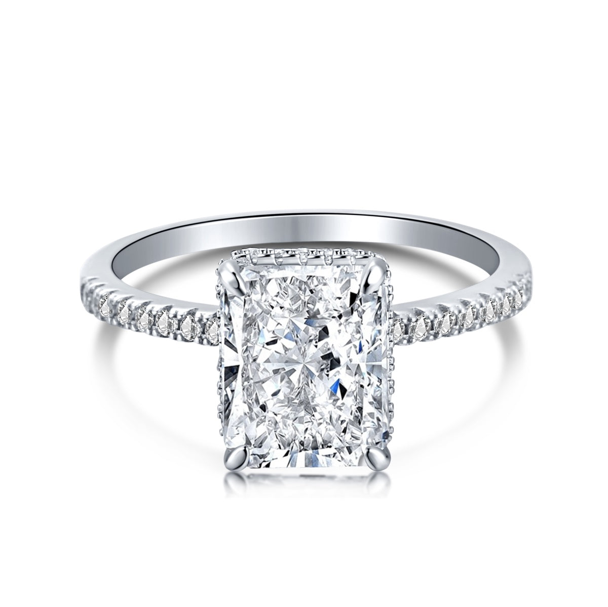 [CharmAmor]4.0 Carat Luxurious Engagement Ring