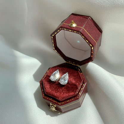 [CharmAmor]Ornate Water Drop Shape Earrings
