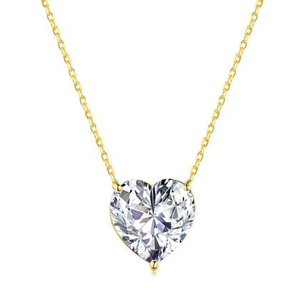 [CharmAmor]6.0 carat Radiant Heart Shape Necklace