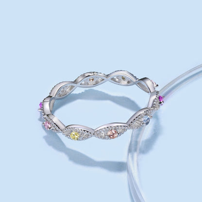 [CharmAmor]Elegant Energetic Round Cut Daily Ring