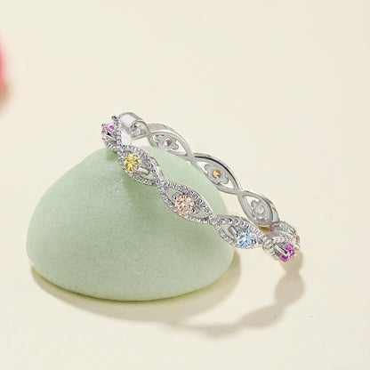 [CharmAmor]Elegant Energetic Round Cut Daily Ring