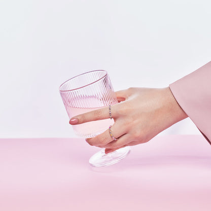 [CharmAmor]Elegant Energetic Round Cut Daily Ring
