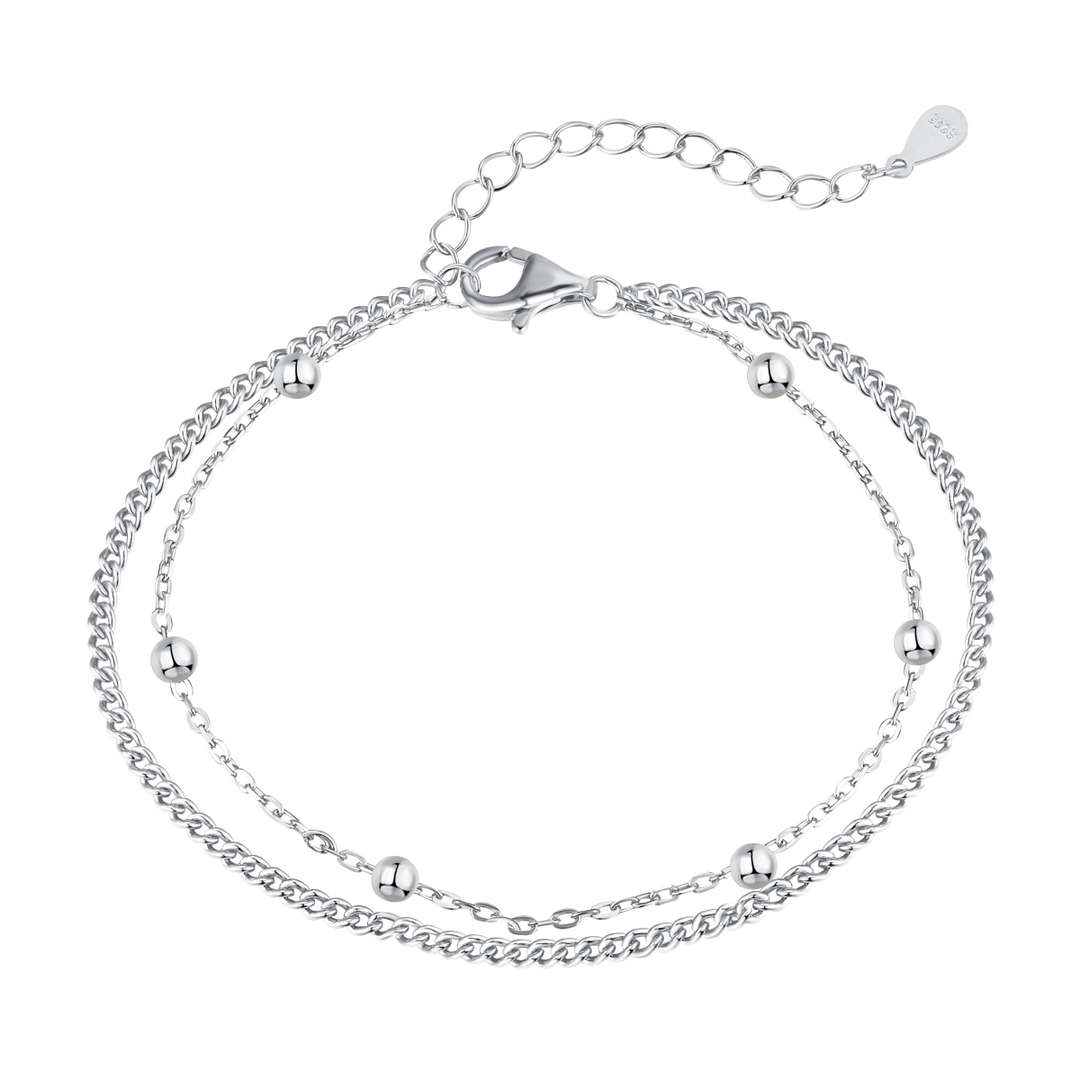 [CharmAmor]Delicate Bead Double Layer Bracelet