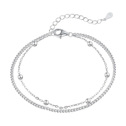 [CharmAmor]Delicate Bead Double Layer Bracelet
