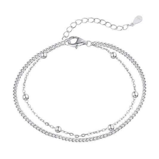 [CharmAmor]Delicate Bead Double Layer Bracelet