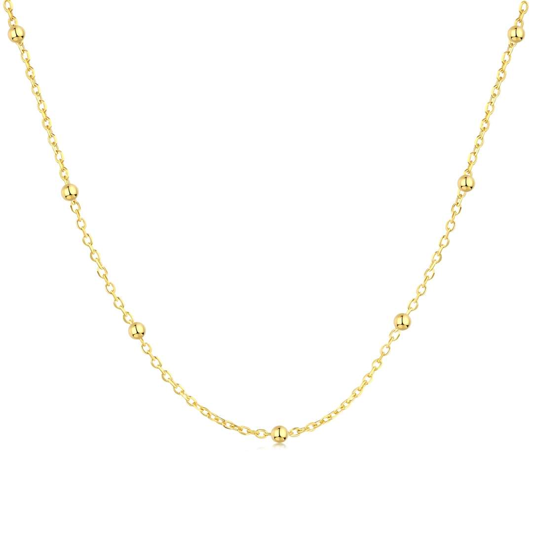[CharmAmor]Small Bead Clavicle Chain Simple Necklace