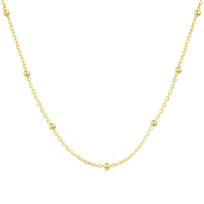 [CharmAmor]Small Bead Clavicle Chain Simple Necklace