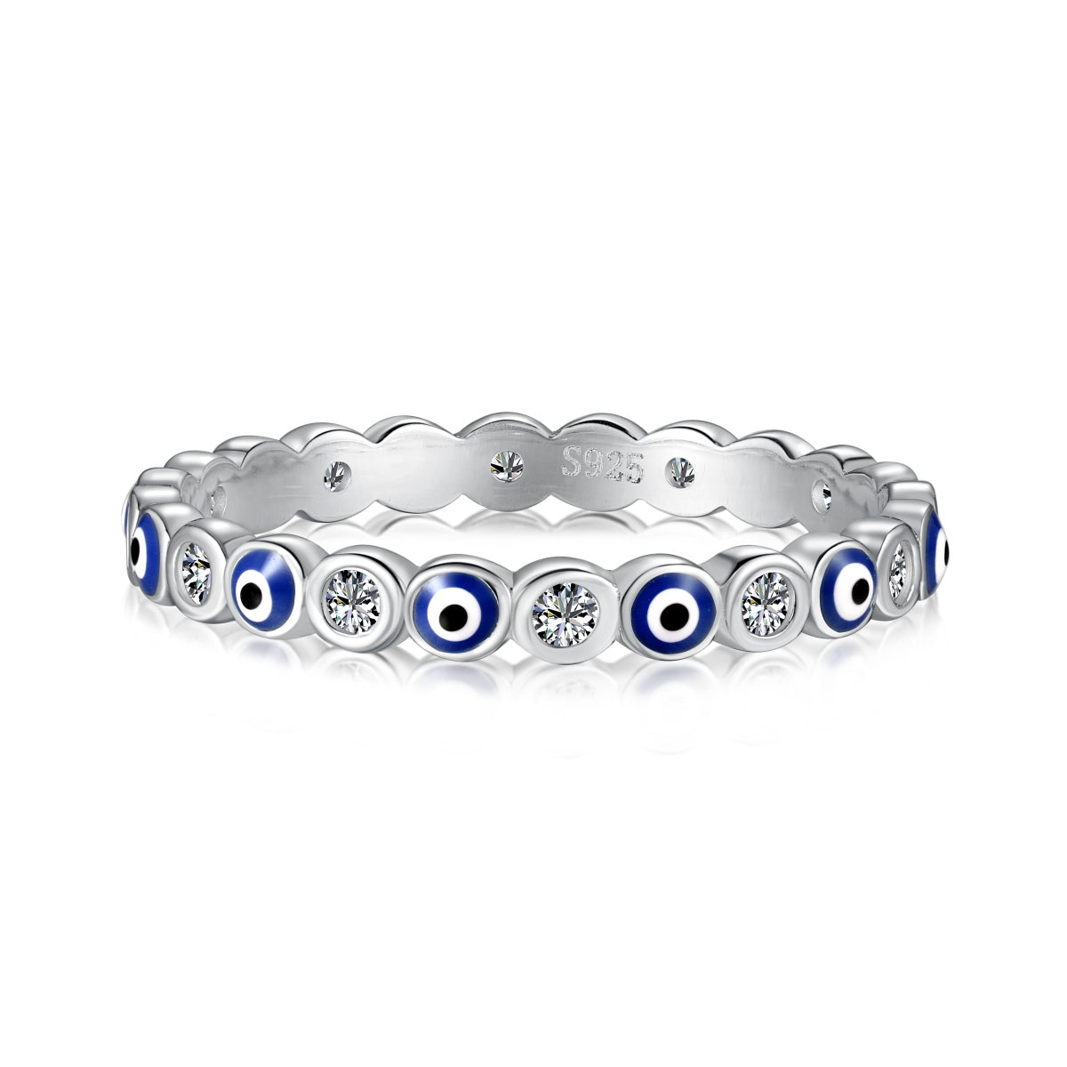 [CharmAmor]Sparkling Vibrant Round Shape Daily Ring