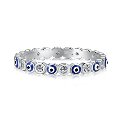 [CharmAmor]Sparkling Vibrant Round Shape Daily Ring