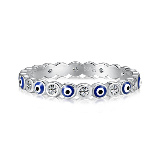 [CharmAmor]Sparkling Vibrant Round Shape Daily Ring