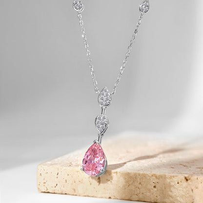 [CharmAmor]Dazzling Pear Cut Necklace