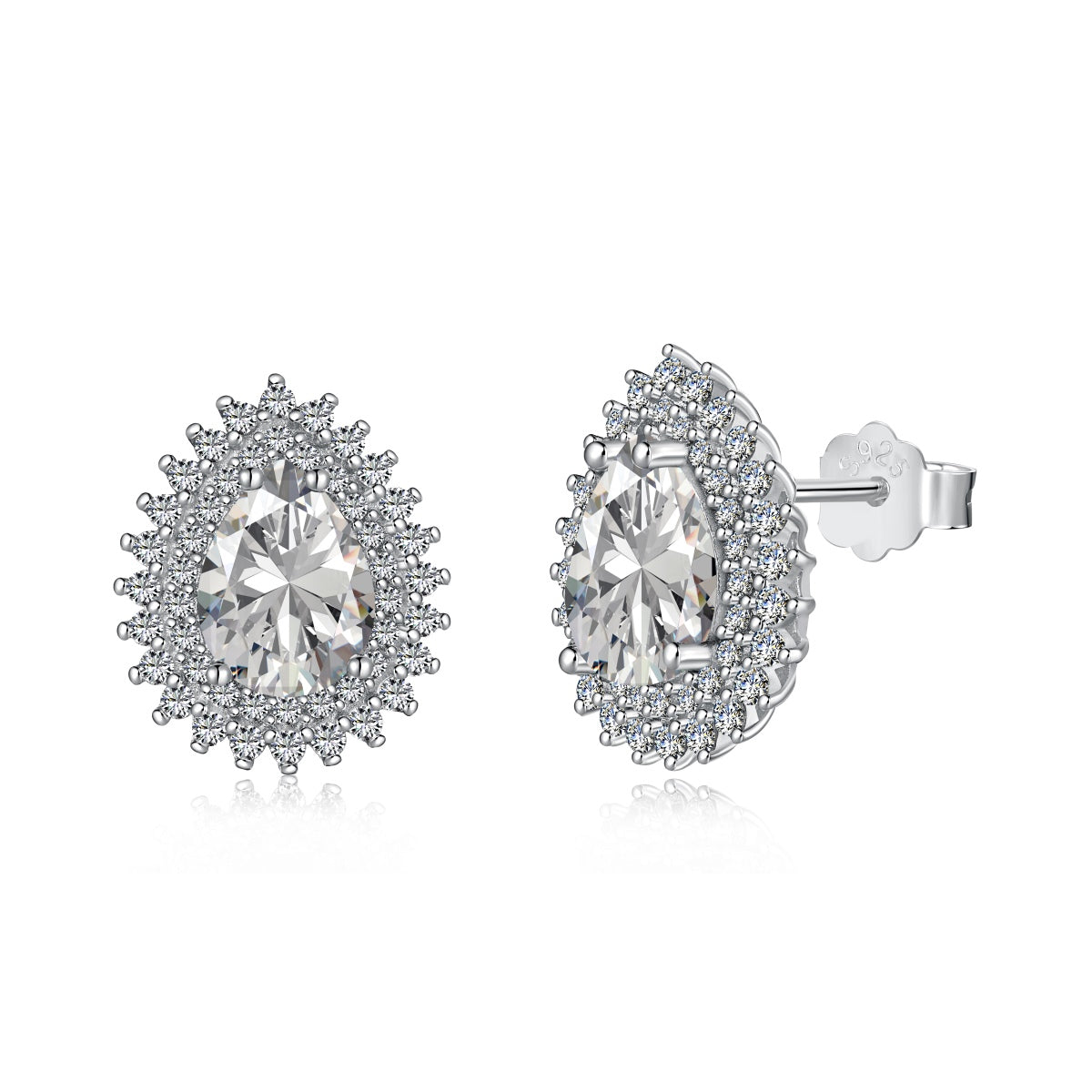 [CharmAmor]Delicate Gorgeous Pear Cut Daily Earrings