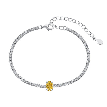 [CharmAmor]0.75 Carat Exquisite Oval Cut Daily Bracelet