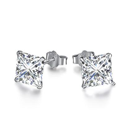 [CharmAmor]Ornate Square Shape Earrings