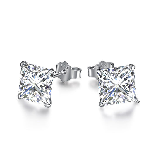 [CharmAmor]Ornate Square Shape Earrings