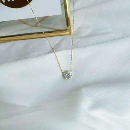 [CharmAmor]Luxurious Round Cut Necklace