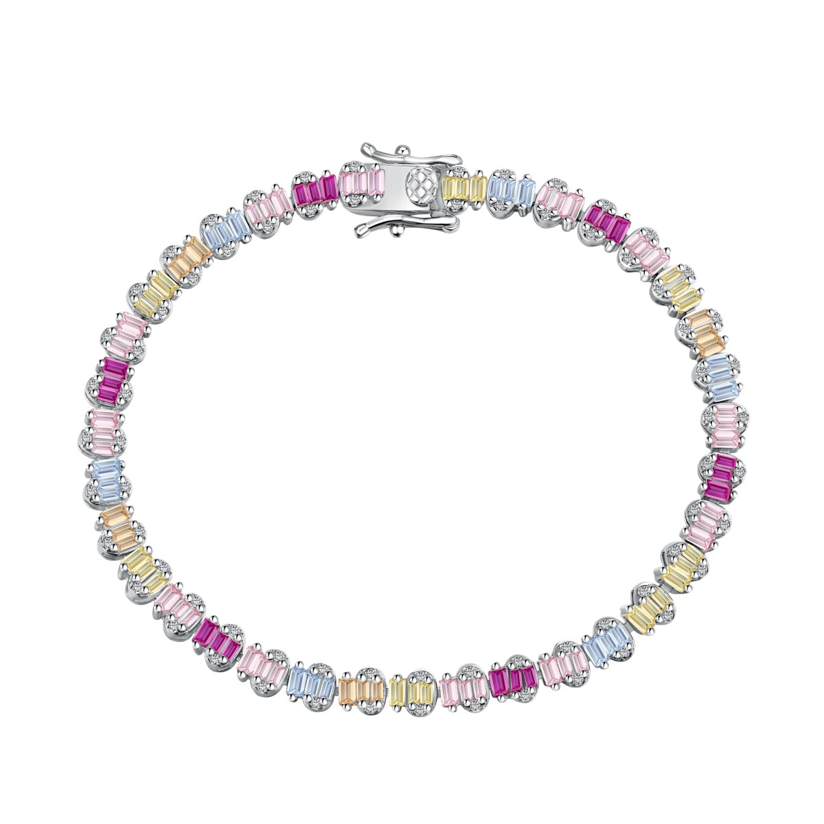 [CharmAmor]Delicate Colorful Emerald Cut Party Bracelet